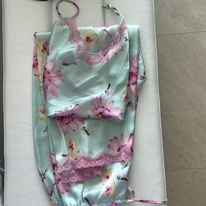 Set of long pants and sexy top piyamas